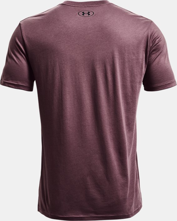 Men's UA Sportstyle Left Chest Short Sleeve Shirt, Purple, pdpMainDesktop image number 5